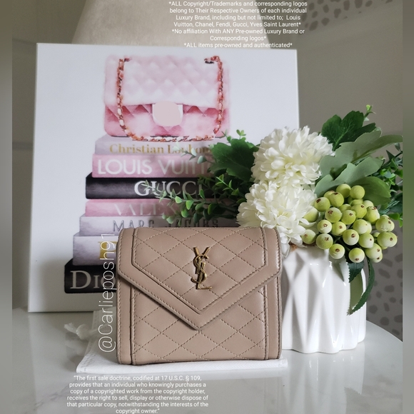 Yves Saint Laurent Handbags - Authentic Pre-owned Yves Saint Laurent Gaby Small Flap Envelope Wallet